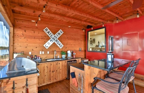 Baird House | The Belle Plain Caboose is a private romatic stay with great fishing!