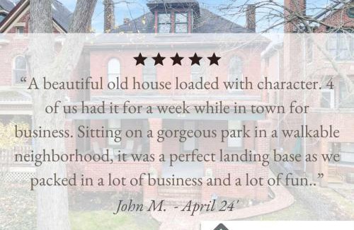 Victorian Village House | The Goodale House - 2 Units - 4 BR 5 Bath