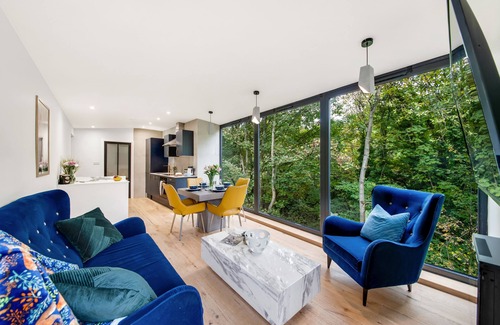 Cragg Vale House | The Keep, Luxury Detached Woodland View Retreat in Cragg Vale,near Hebden Bridge