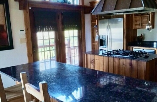 Heber Springs Ski Chalet | The Little Red River Chalet on pond next to the Little Red River, Gameroom, Deck