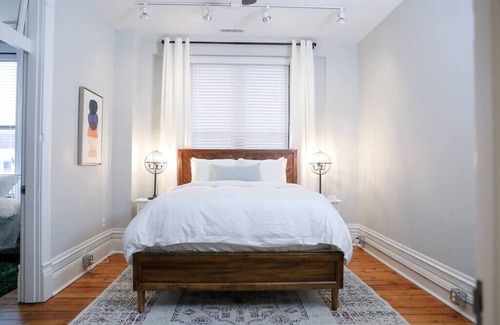 Bellefontaine Apartment | The Loft Above | Lux Downtown 2BR | Parking | W/D!