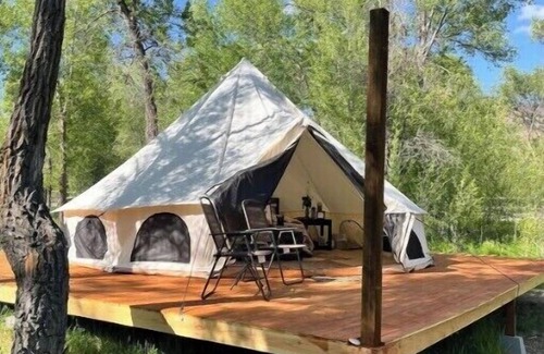 Idaho Falls RV Rental | The Old Faithful Glamping YURT in Ririe Idaho