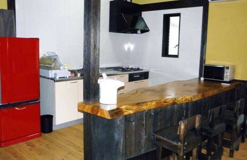 Kurokawa Onsen Cottage | The openair bath comes with a vat bath and an ind/Aso-gun Kumamoto