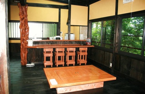 Kurokawa Onsen Cottage | The openair bath includes Goemon bath indoor ba/Aso-gun Kumamoto