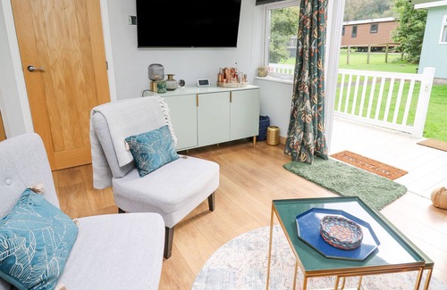 New Quay Cabin | THE SHED, pet friendly, with a garden in Llanarth