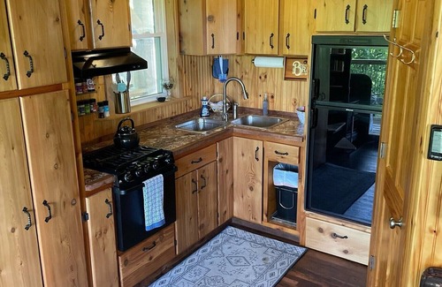 West Baden Springs Cabin | The Treehouse: Unique "Off the Grid" Cabin on the Lost River with stunning views