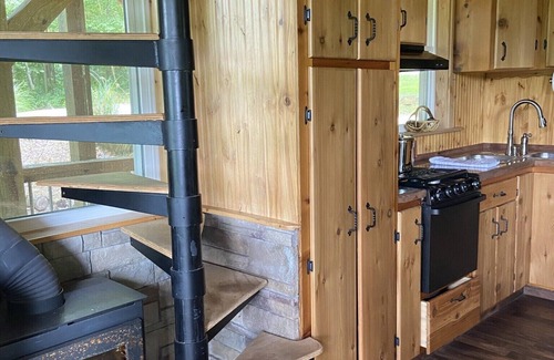 West Baden Springs Cabin | The Treehouse: Unique "Off the Grid" Cabin on the Lost River with stunning views