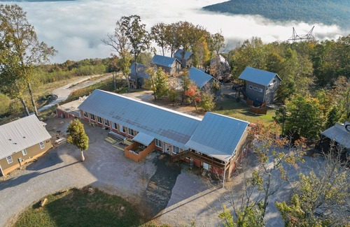 Bryant Apartment | The Yurt at Paradise Pointe with a hot tub, fire pit, & Grill