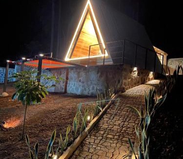 Comayagua Ski Chalet | Tiny Pines A-Frame Cabin, Domes and Luxury Glamping Site