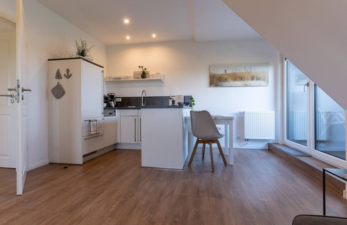 Tumlauer Koog Apartment | Top-equipped thatched-roof holiday apartment with far-reaching views just outside SPO