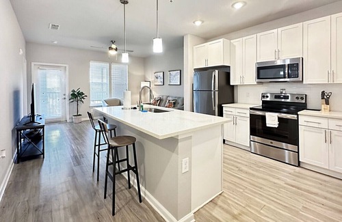 Clearwater Apartment | Top-Floor Luxury 1 BR with Pond and Pool Views