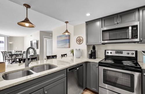 Sneads Ferry Condo | Top floor, two bedroom oceanfront condo with panoramic views