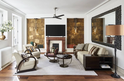 Quartier de la Place-Vendome Apartment | top luxury 3BR/3BA A/C art deco st honore architecturally designed