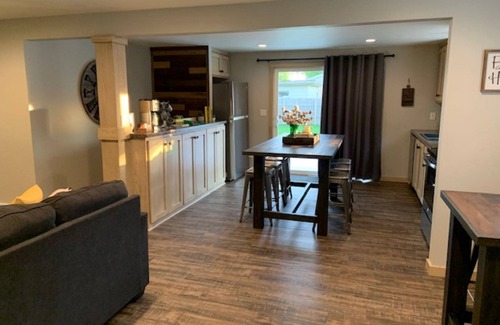 Green Bay House | Touchdown! Updated 5-Star Home w/Party Garage & Fabulous Lambeau Field Views!