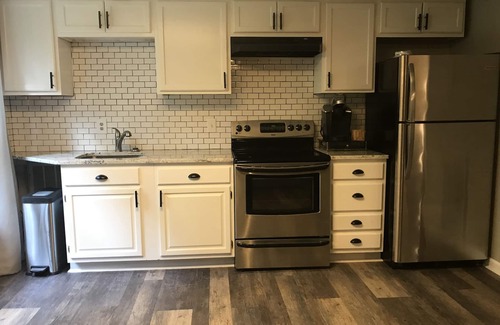 Prosperity Church Road Apartment | Tranquil Escape~Modern 1BD Suite on Greenway