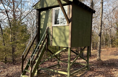 Prairie Grove Cabin | Treehouse - Great Overnight Getaway for Peace & Quiet