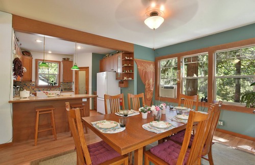 Dunsmuir Cottage | TreeTop Cottage in the trees overlooking the river