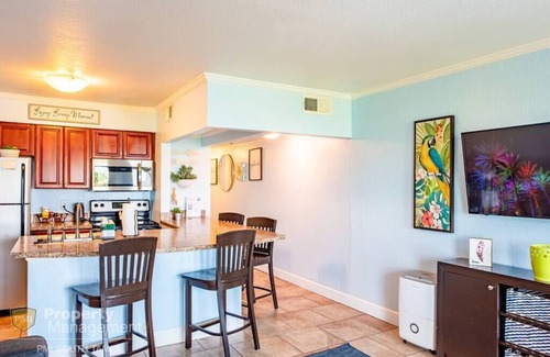 Rocky Point Condo | Tropical Serenity-Water View, Heated Pool Tiki Bar