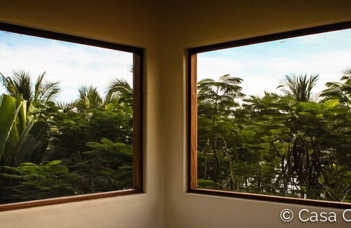 Troncones Apartment | Tropical Treehouse loft with 360° mountain, jungle & beach views, & sandy beach