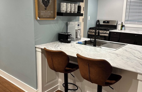 Union Pier Cottage | Two separate updated secluded cottages for one price. near beach & restaurants