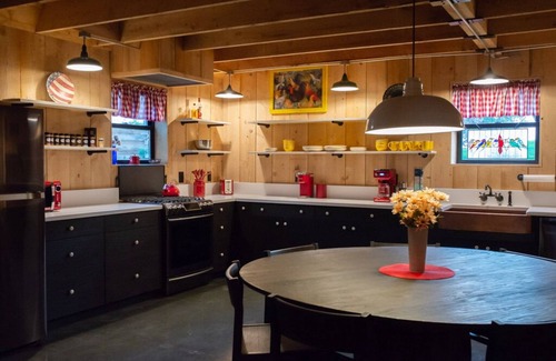 Sarver House | Unique 3 bedroom barn with a fireplace and pond