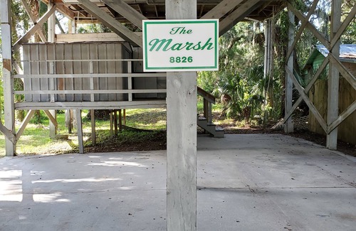 Aripeka House | Unique Stilt Home on the Nature Coast - Enjoy the View of the Marsh