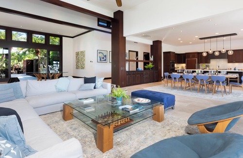 Kaupulehu House | Unmatched location Four Seasons Hualalai 5BR/5BA Ocean Estate 6500sqft 3/4 acre