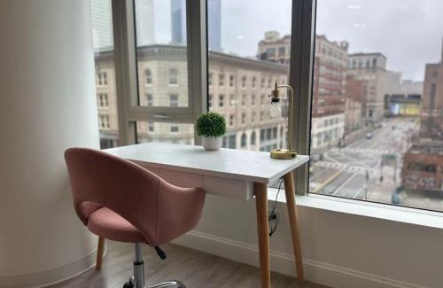 Theatre District Apartment | Upscale 2BR Condo with Gym & Parking near MGH & TUFTS