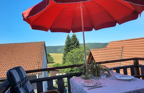 Rothenberg Apartment | Vacation farm apartment with 2 rooms, kitchen with nice balcony, family-friendly