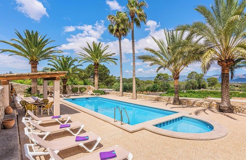 Sencelles House | Vacation Home "Son Real" with Mountain View, Pool, Wi-Fi, Terrace & Garden