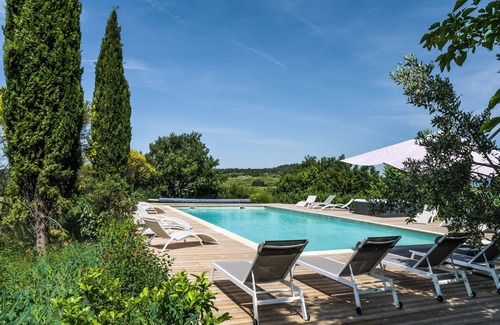 Methamis Villa | VENTOUX - LUBERON Large Mas for 20 people - Superb panoramic heated swimming pool
