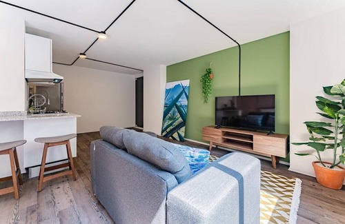 Escandon Apartment | VH | Loft minimalista + gym and wifi | Condesa | 247
