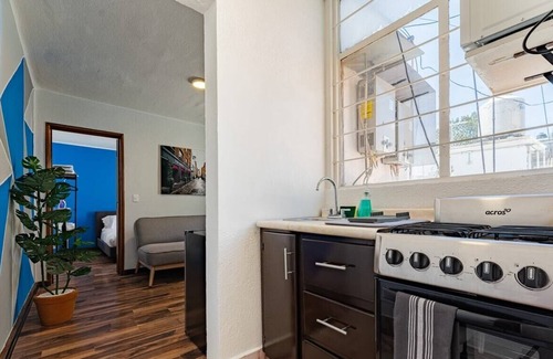 Santa Maria la Ribera Apartment | VH | Serenity Heart of Sta María la Ribera | Inviting Loft + Relaxing Patio...