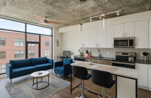 Five Points South Apartment | Vibrant 2BR Stay | Pool, Sauna & Lounge