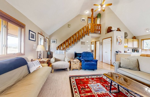 Glacier View Meadows House | View-worthy wilderness retreat with cozy fireplace