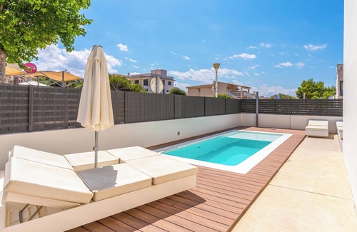 Son Serra de Marina Villa | Villa "Atzur" with Ocean View, Private Garden, Pool, Wi-Fi and Air-Conditioning