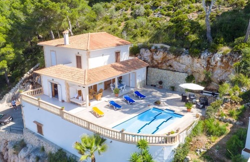 Capdepera House | Villa Canyamel with pool and sea view approx. 200 sqm, near beach, garden, 3 bedrooms with A/C air conditioning, 2 bathrooms, BBQ grill, restaurants, WLAN available