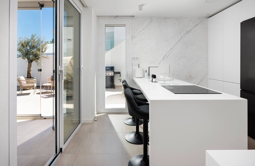 Torre del Mar Villa | Villa 'Casa Blanca' with Sea View, Wi-Fi and Air Conditioning