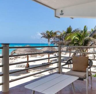 Zona Hotelera Apartment | Villa de Lujo 2BR Vista Mar Playa Privada