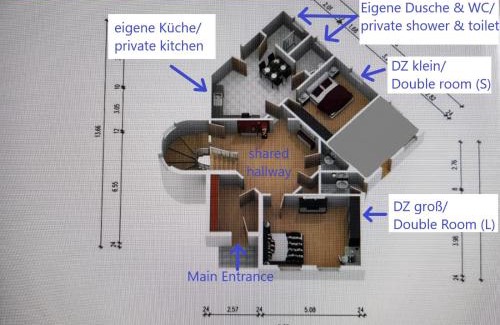 Lubeck City Centre House | VILLA HanseART Lübeck - Privatzimmer in zentraler Lage