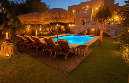 Filerimos Villa | Villa Small Paradise private pool, jacuzzi, BBQ, complete privacy