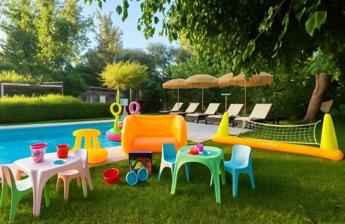 Filerimos Villa | Villa Small Paradise private pool, jacuzzi, BBQ, complete privacy