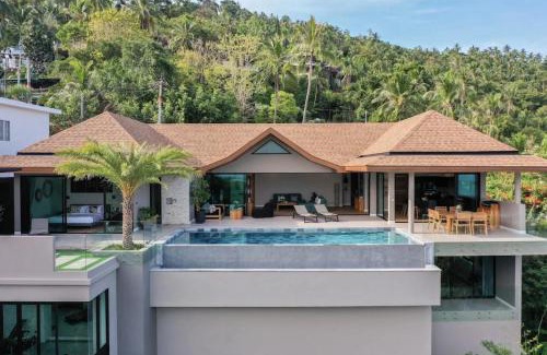 Lamai City Center Villa | Villa Swann 4br Panoramic Sea View & Pool
