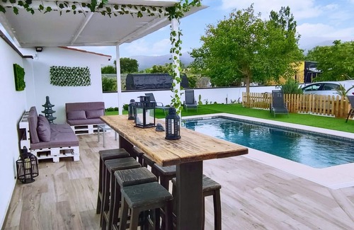 Cogollos de Guadix House | Vivienda Turistica "El Coberteras" with private swimming pool, fireplace, barbecue.