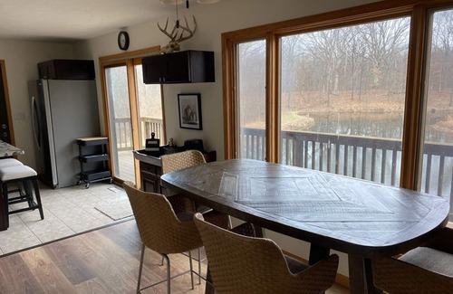 Rosamond Cabin | Walk Me Out in the “Morning Dew”. Secluded A-Frame Cabin on Pond with 3 decks