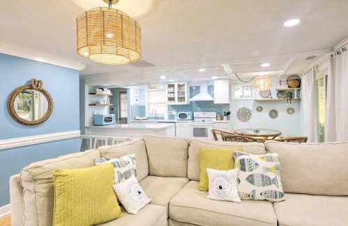 Atlantic Beach House | Walk to Ocean Home with Fire Pit in Atlantic Beach