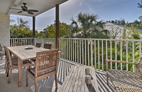 Holmes Beach House | Walk to Shore Holmes Beach Home with Pool and Hot Tub