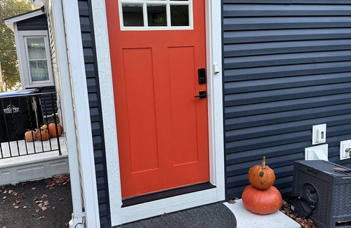 Sturgeon Bay Apartment | Water views from every window, covered porch & private deck, 7 min walk to beach