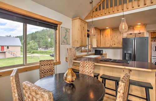 St. Maries Cabin | Waterfront Cabin w/2 Boat Docks & Mtn Views!