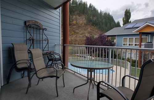 Sicamous Condo | Waterfront Condo unit D201 with BOAT SLIP, Pool, Hot Tub, underground Parking